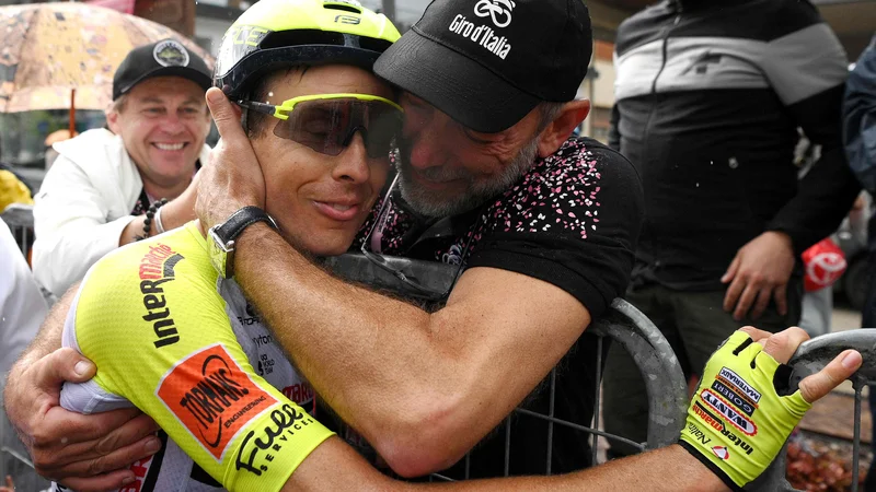 Fotografija: Jan Hirt je v Aprici slavil svojo peto in daleč največjo zmago med profesionalci. FOTO: Marco Alpozzi/AFP
