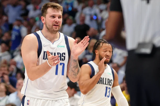 Luka Dončić sodi med najboljše in najbolj priljubljene v ligi NBA. FOTO: Kevin Jairaj/Usa Today Sports
