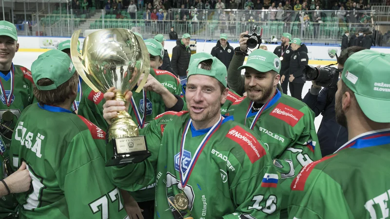 Fotografija: Hokejisti SŽ Olimpije se bodo prihodnjo sezono dokazovali tudi v ligi prvakov. FOTO: Jure Eržen/Delo