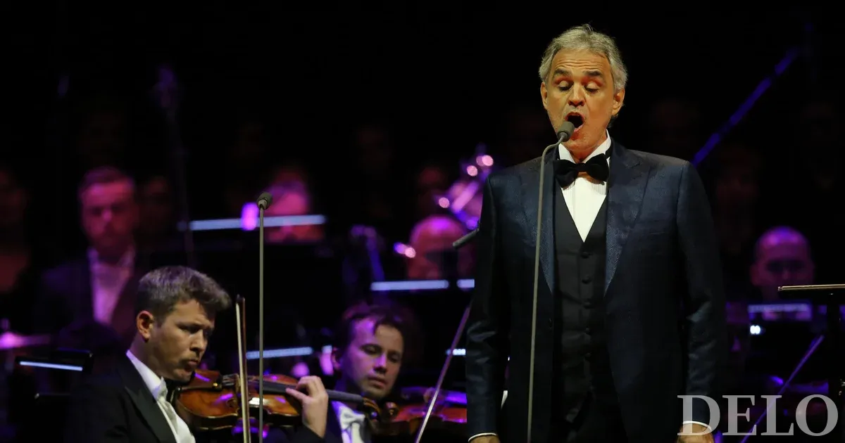Andrea Bocelli si è rivolto al pubblico sloveno