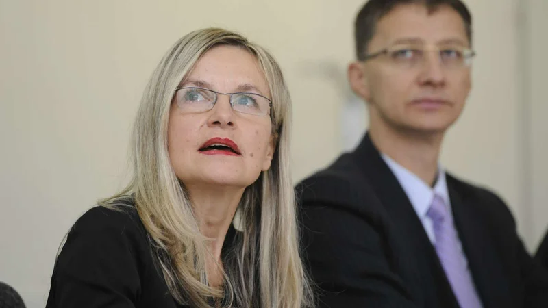Fotografija: Znanstvenica Amalija Žakelj, ki prihaja s Pedagoške fakultete Univerze na Primorskem, se je odločila, da ne bo članica Golobovega ministrskega zbora. FOTO: Nebojša Tejić/STA
