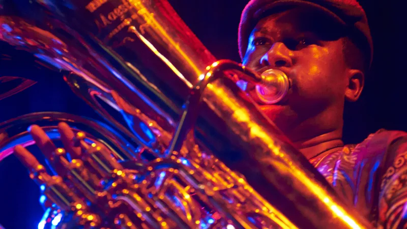 Fotografija: Sons of Kemet na Drugi godbi leta 2015 FOTO: Primož Zrnec