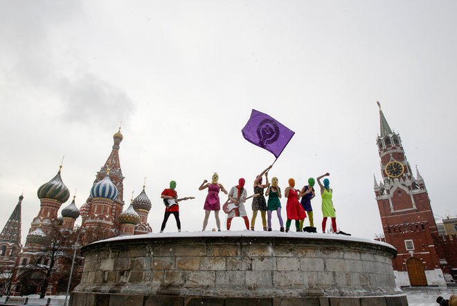 Najprej smo vzeli Kremelj, potem vzamemo še Šmarno goro. Pussy Riot Foto Denis Sinyakov
