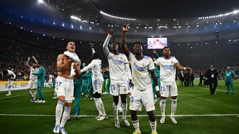 Fotografija: Nogometaši madridskega Reala so zasluženo osvojili ligo prvakov 2021/22. FOTO: Anne-christine Poujoulat/AFP