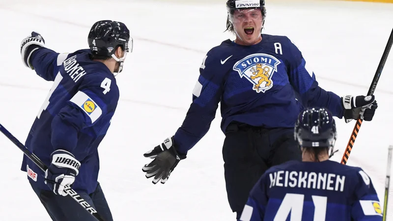 Fotografija: Mikael Granlund je dosegel dva gola za Fince. FOTO: Jussi Nukari&AFP
