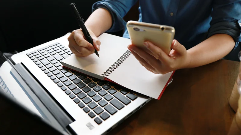 Fotografija: Dandanes lahko potrošniki tudi vlogo za odobritev kredita oddajo kar v spletni ali mobilni banki. FOTO: Shutterstock