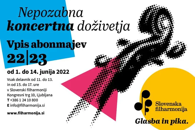 Nepozabna koncertna diživetja, Vpis abonmajev 22/23.
