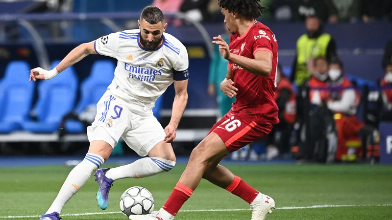 Fotografija: Karim Benzema je bil izbran za najboljšega igralca letošnje sezone lige prvakov. FOTO: Anne-Christine Poujoulat/AFP
