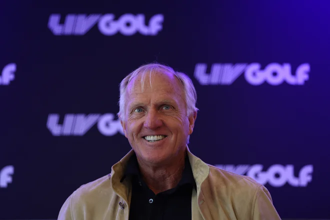 Greg Norman brani savdske interese, seveda za velik denar. FOTO: Paul Childs/Reuters
