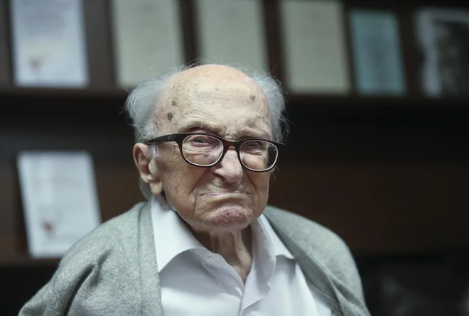 Boris Pahor, osebnost, ki je zgled Slovencem. FOTO: Jože Suhadolnik/Delo
