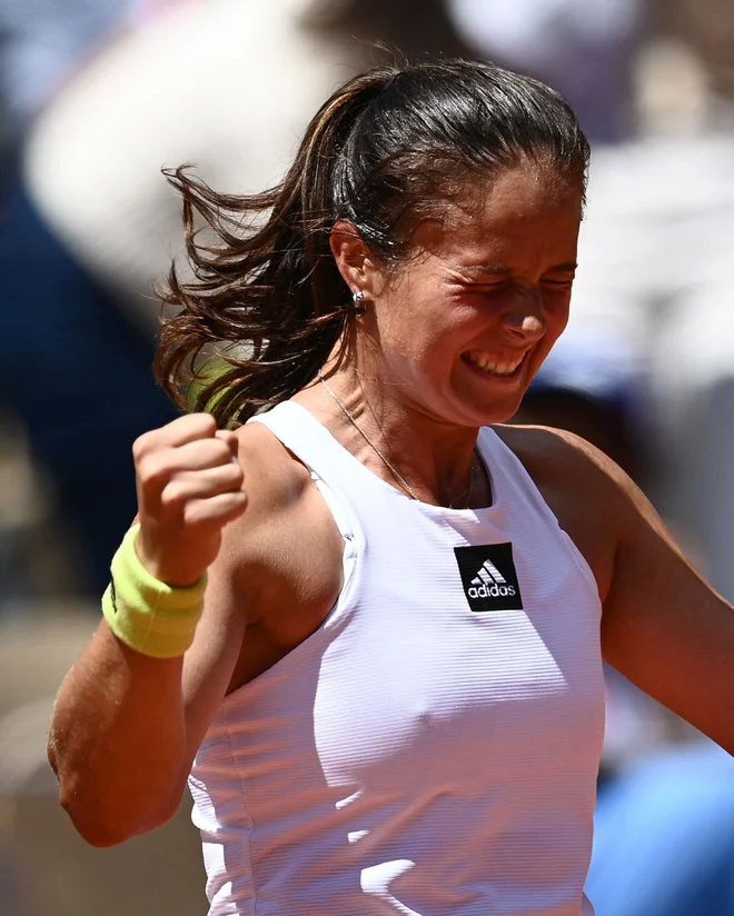 Veselila se je tudi Rusinja Darja Kasatkina. FOTO: Christophe Archambault/AFP
