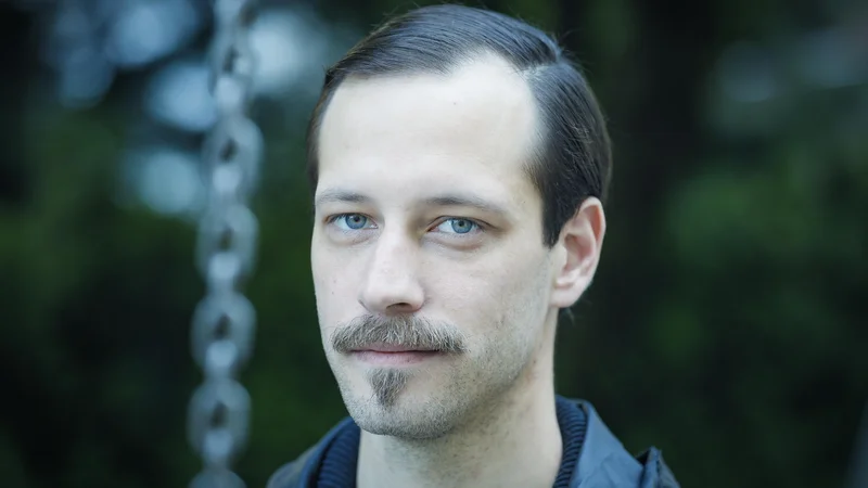Fotografija: Matej Kavčič je prvo polovico letošnjega leta preživel v Iraku. FOTO: Jože Suhadolnik/Delo