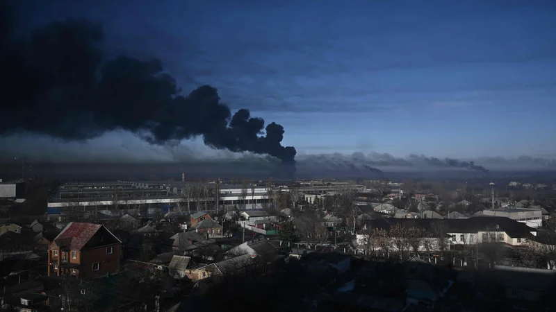 Izbruh vojne v Ukrajini je močno zapletel okrevanje svetovnega gospodarstva po epidemiji. FOTO: Aris Messinis/AFP