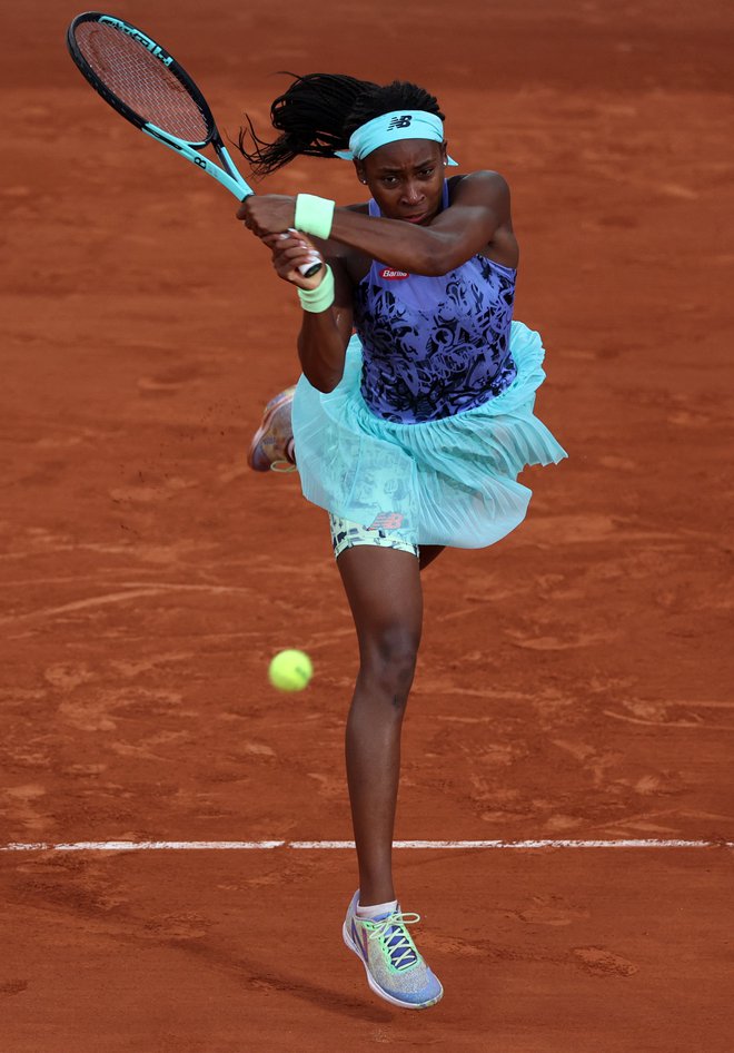 Coco Gauff je bila v finalu Roland-Garrosa nemočna. FOTO: Thomas Samson/AF
