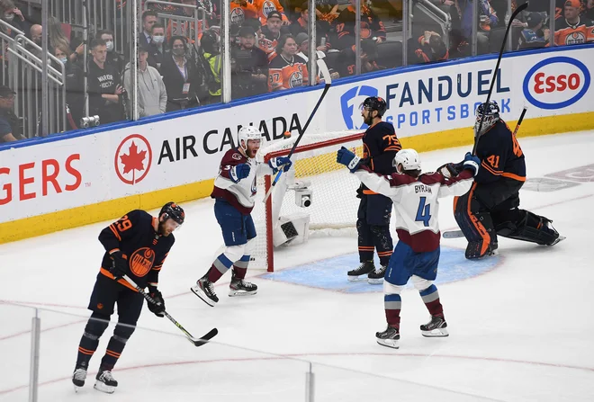 J.T. Compher je dosegel zmagoviti gol za Colorado. FOTO: Derek Leung/AFP
