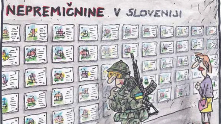 Ukrajinski novi svetovi. KARIKATURA: Marko Kočevar
