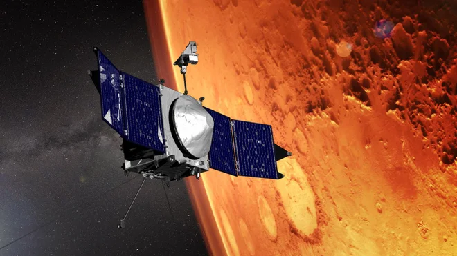 Maven je postregel s ključnimi podatki, da so potrdili, kako je Mars izgubil atmosfero. FOTO: JPL