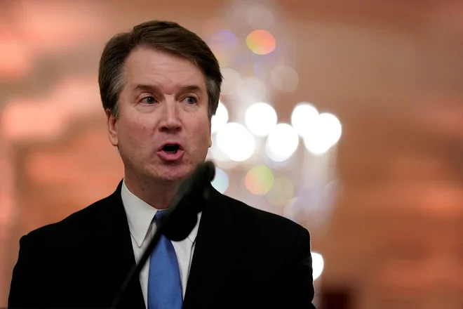 Vrhovni soidniik Brett Kavanaugh je bil v resni nevarnosti. FOTO: Jonathan Ernst/Reuters