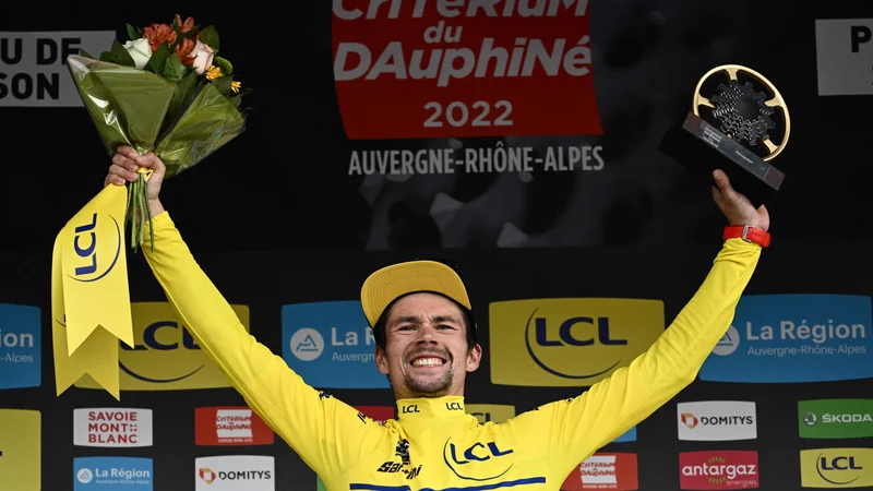 Fotografija: Primož Roglič si je prikolesaril imenitno popotnico za Tour. FOTO: Marco Bertorello/AFP