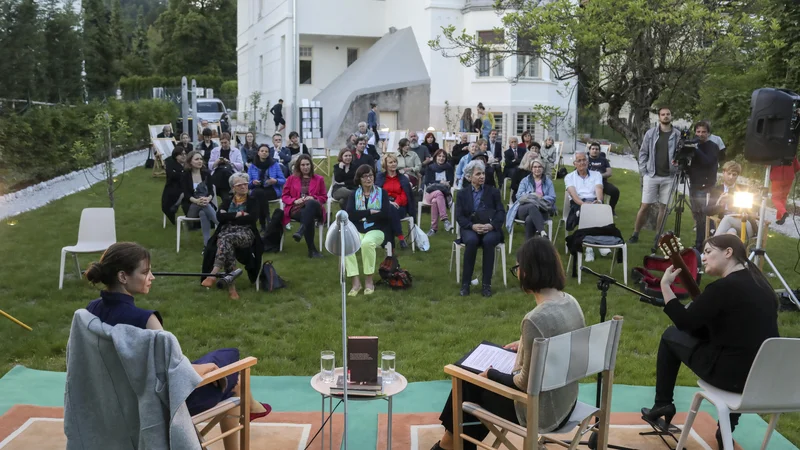 Fotografija: Ana Marwan na festivalu Fabula 2020. FOTO: Matej Pušnik