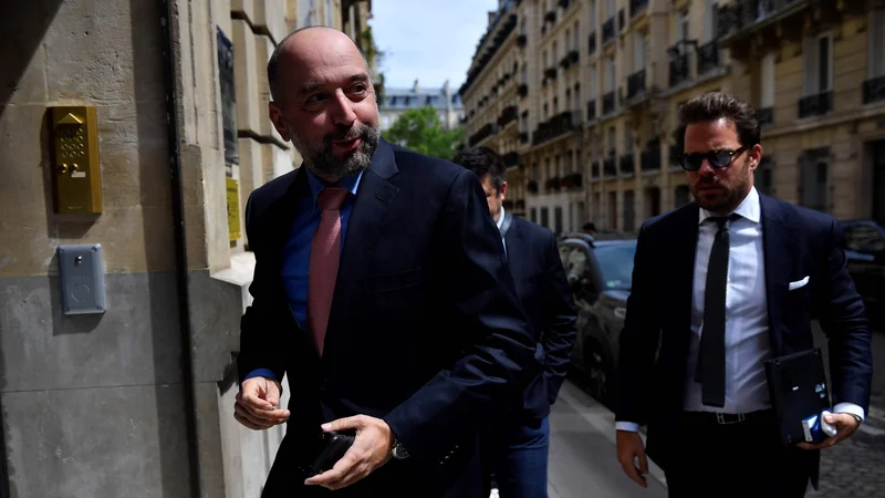 Fotografija: Gerard Lopez na zaslišanju direktorata DNCG v Parizu. FOTO: Julien De Rosa/AFP