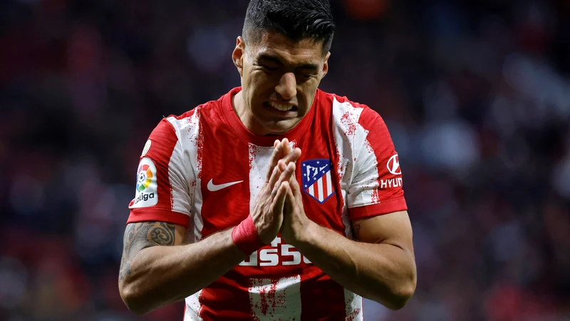 Fotografija: Luis Suarez je bil kot prvi strelec kluba junak Atleticove šampionske sezone 2020/21, v minuli pa je igral veliko bolj obrobno vlogo. FOTO: Juan Medina/Reuters