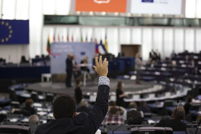 V okviru konference so v Strasbourgu in več drugih evropskih mestih potekali tudi državljanski paneli, na katerih so naključno izbrani Evropejci iskali rešitve za težave sedemindvajseterice. Foto Elyxandro Cegarra/evropski parlament
