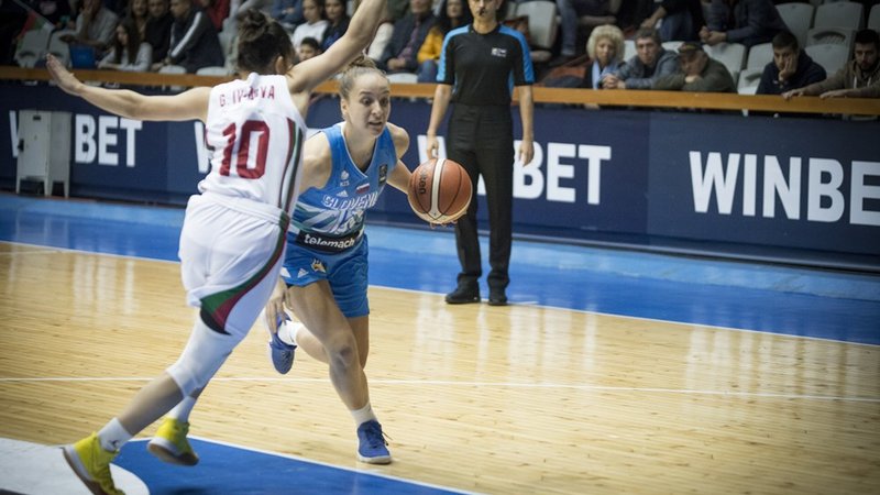 Fotografija: Zala Friškovec je bila najboljša slovenska strelka proti Španiji. FOTO: FIBA
