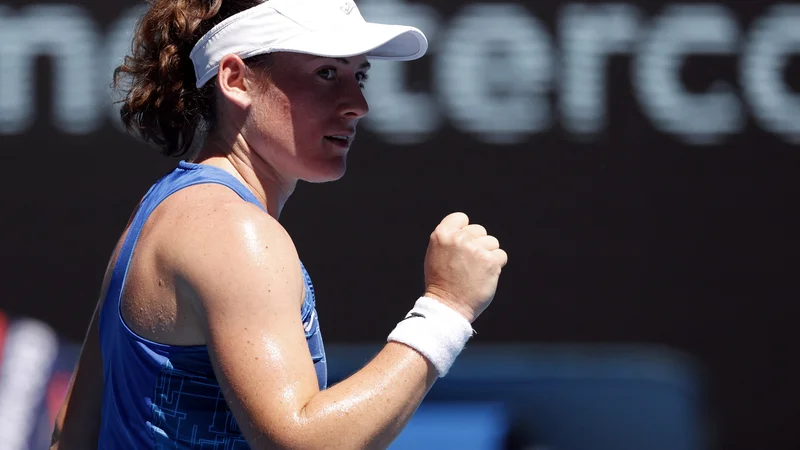 Fotografija: Tamara Zidanšek je uspešno štartala v turnir v Bad Homburgu. FOTO: Asanka Brendon Ratnayake/Reuters