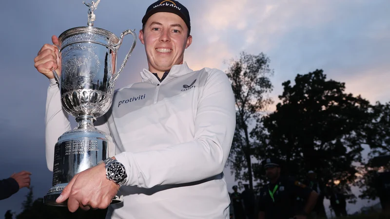 Fotografija: Matt Fitzpatrick je bil veliki zmagovalec 122. OP ZDA v golfu. FOTO: Warren Little/AFP
