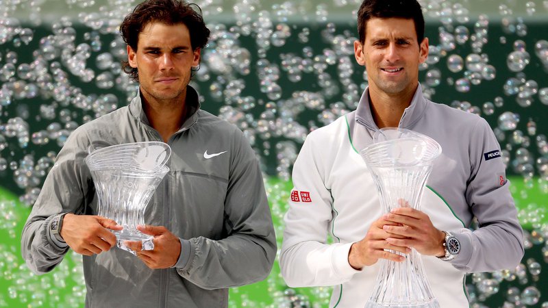 Fotografija: Rafael Nadal in Novak Đoković bosta v Wimbledonu pod posebnim drobnogledom. FOTO: Matthew Stockman/AFP
