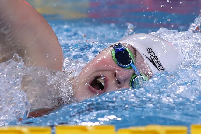 Katja Fain je bila za finale prepočasna. FOTO: Tomi Lombar/Delo
