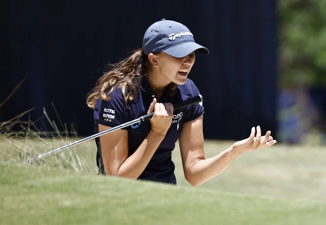 Najboljša slovenska golferka Pia Babnik se je na turnirjih v ZDA pripravljala za poletni vrhunec sezone. FOTO: Jared C. Tilton/AFP
