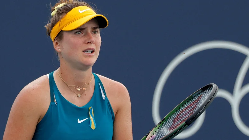 Fotografija: Elina Svitolina očita ruskim in beloruskim igralcem molk. FOTO: Geoff Burke/USA Today Sports