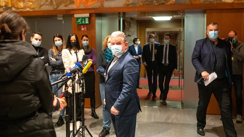 Fotografija: Andrej Vizjak je na vprašanja odgovoril, da zasebnih zadev ne komentira. FOTO: Voranc Vogel/Delo
