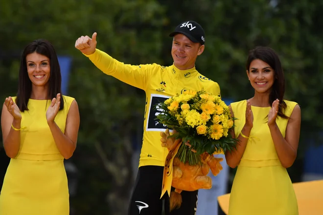 Chris Froome je bil nazadnje najboljši na Touru leta 2017. FOTO: Philippe Lopez/AFP

