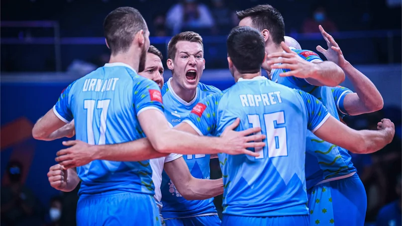 Fotografija: Slovenci so tekmo hitro zaključili z zmago s 3:1. FOTO: Volleyballworld