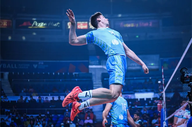 Slovenci so prikazali najboljšo igro doslej. FOTO: FIVB

