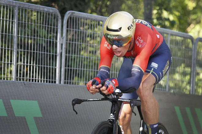 Kristijan Koren je osvojil svoj prvi naslov slovenskega prvaka v cestni dirki. FOTO: Leon Vidic/Delo
