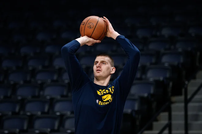 Nikolo Jokića so že drugo sezono zapored izbrali za najboljšega igralca rednega dela prvenstva v ligi NBA. FOTO: Isaiah J. Downing/Usa Today Sports
