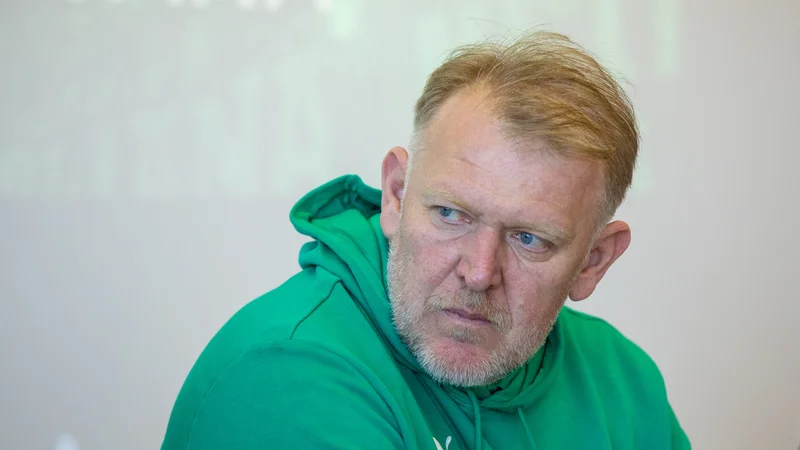 Fotografija: Robert Prosinečki je zdržal na Olimpijini klopi le dobre tri mesece. FOTO: Voranc Vogel/Delo