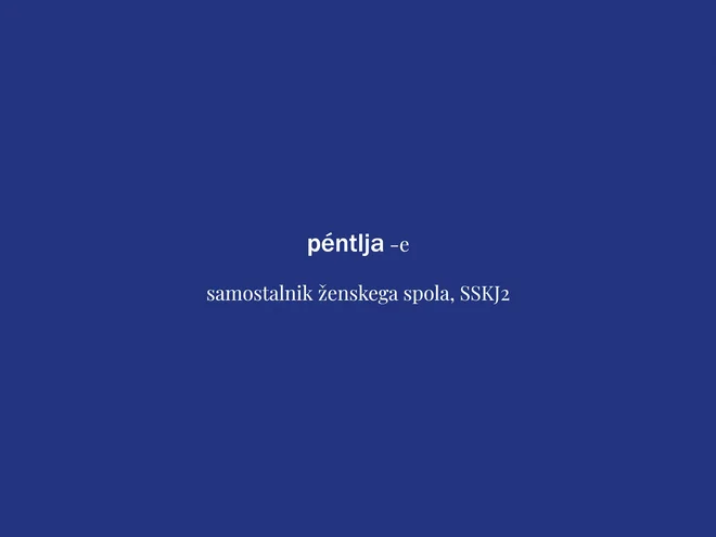 Beseda tedna je pentlja. FOTO: Delo
