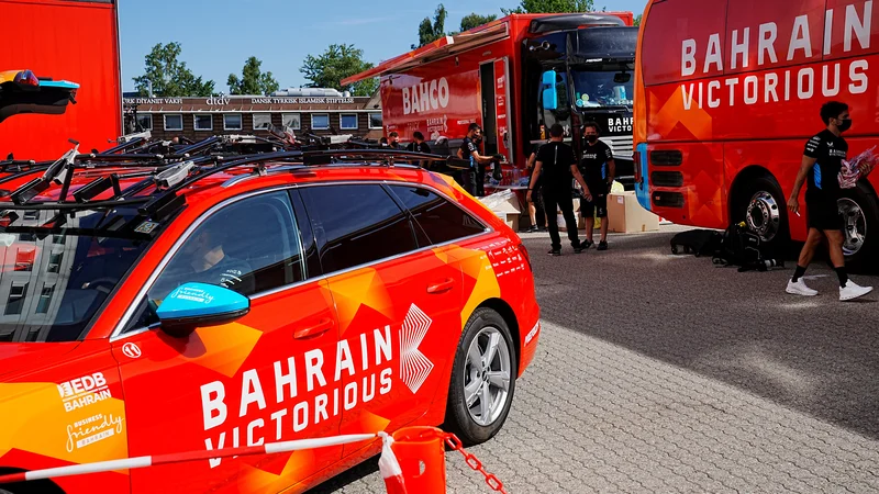 Fotografija: V začetku tedna so prek Europola opravili hišne preiskave v Italiji, Španiji, Belgiji, Sloveniji, na Poljskem in Hrvaškem, sledila je še ena hotelska racija pri ekipi Bahrain Victorious v Københavnu. FOTO: Ritzau Scanpix/Reuters