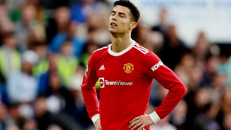 Fotografija: Cristiano Ronaldo noče več ostati v Manchestru. FOTO: Ian Walton/Reuters