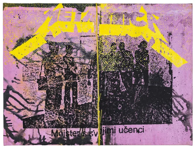 Leon Zuodar: Metallica, 2022, sitotisk na platnu Foto osebni arhiv
