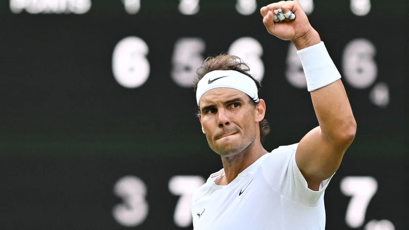 Fotografija: Rafael Nadal je spet pokazal zobe. FOTO: Glyn Kirk/AFP