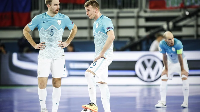 Fotografija: Slovenska reprezentanca v futsalu čaka zahtevna naloga. FOTO: Uroš Hočevar/Delo
