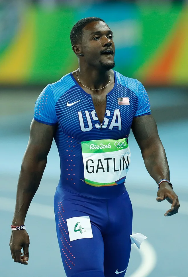 Justin Gaitlin na olimpijskih igrah v Riu leta 2016 FOTO: Fernando Frazão/Agência Brasil
