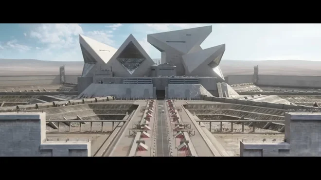 Futuristični štab v Disneyjevem filmu, na prvi pogled po očitnih Mušičevih zgledih, se pojavi v 25. sekundi kratkega napovednika. FOTO: promocijsko gradivo
