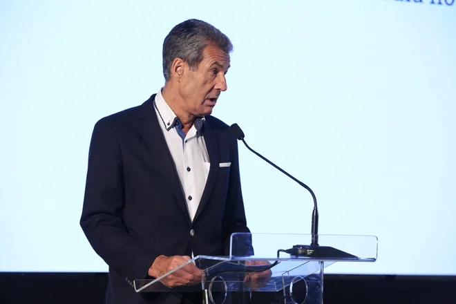 Udeležence konference v Zagrebu je uvodoma nagovoril tudi Stojan Petrič, direktor medijske hiše Delo. FOTO: Davor Pongracic/Cropix
